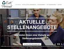 Tablet Screenshot of euk-personal.de